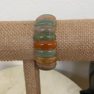 Genuine MultiColor Adventurine Elastic Bracelet